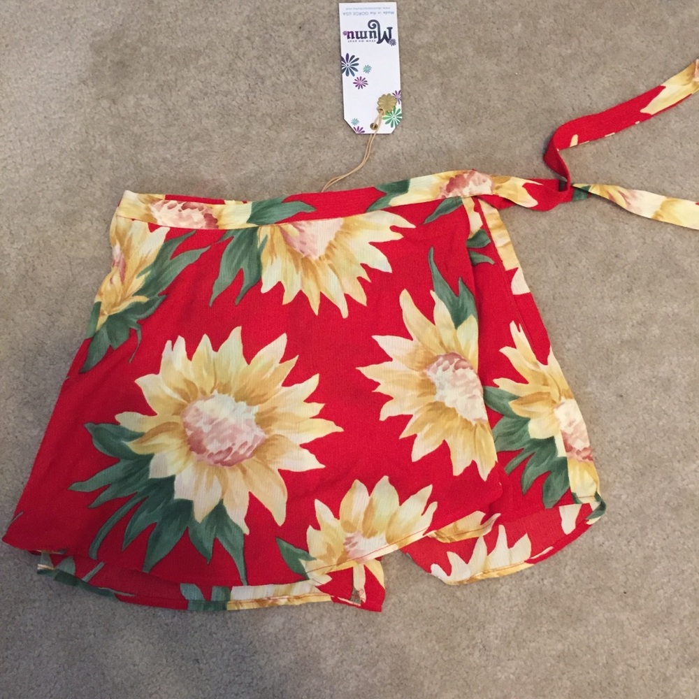 Mumu Tie Front Skort
